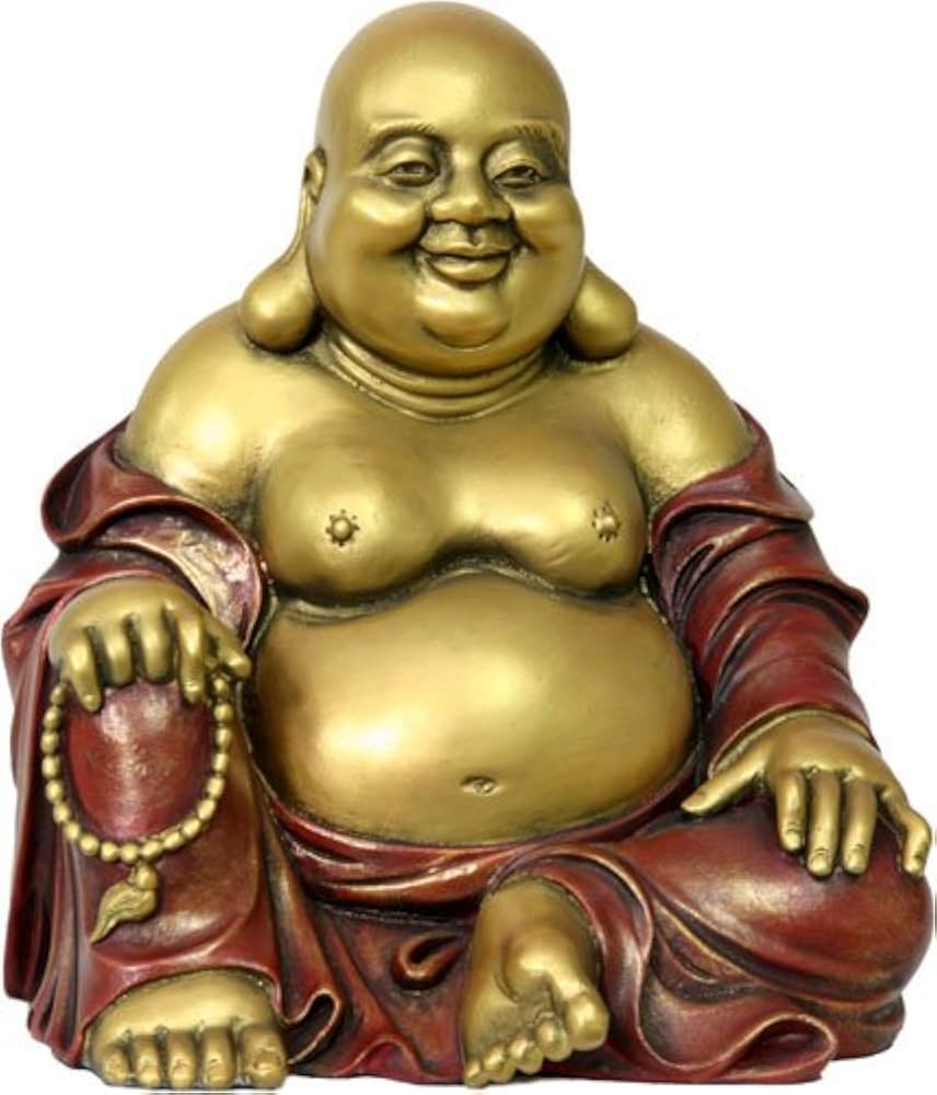 Amazon.com: Ancient Treasures Happy Buddha Laughing 桌面尺寸